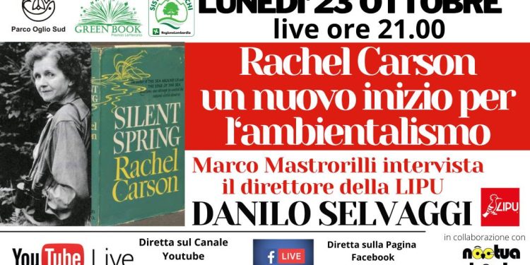Continuano gli incontri con il Parco Oglio Sud: questa sera si parla di Rachel Carson